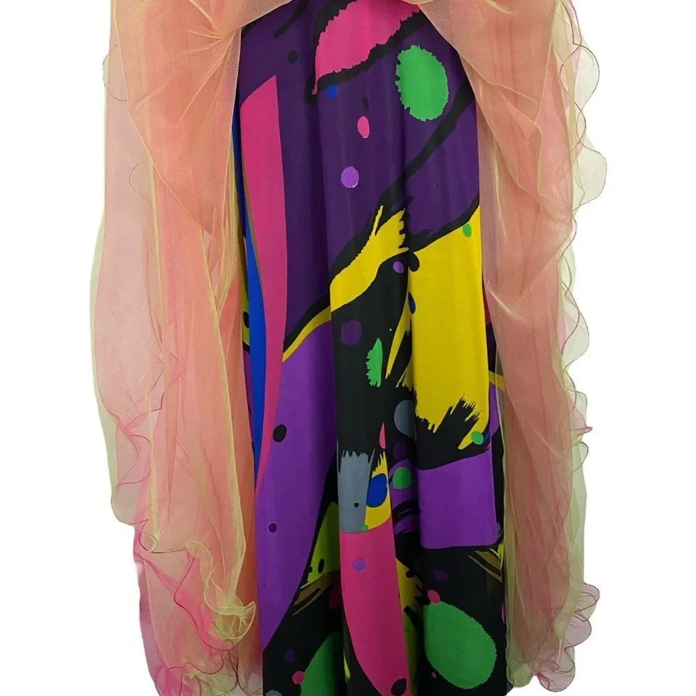 Partytime Womens Formal Maxi Dress | 6 | Sequin Jeweled | Prom Dance - Picture 6 of 14